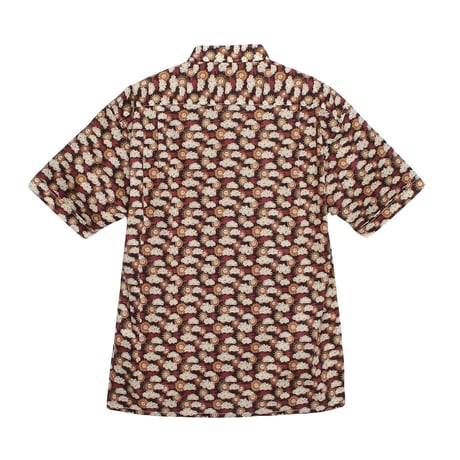 LIBERTY FABRICS　NO.108 リバティプリント  半袖シャツ リバティシャツ ＜FOLLOW THE SUN / フォロー・ザ・サン/ブラック系 ＞
