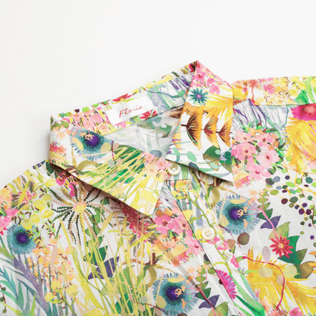（レディース）LIBERTY FABRICS  NO.b032 リバティプリント リバティ ワンピース   ＜Tresco トレスコ イエロー系＞