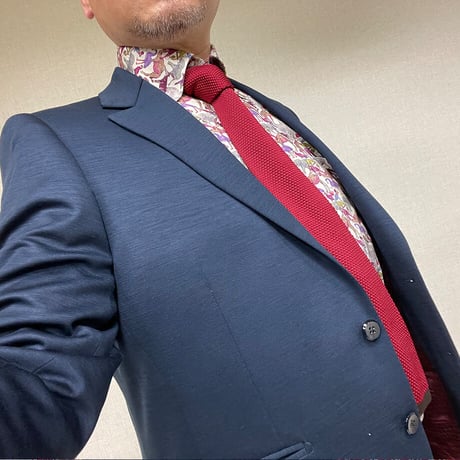 LIBERTY FABRICS　NO.06 リバティプリント リバティシャツ  ドレスシャツ　＜ Cue for the Zoo / キュー・フォー・ザ・ズー＞