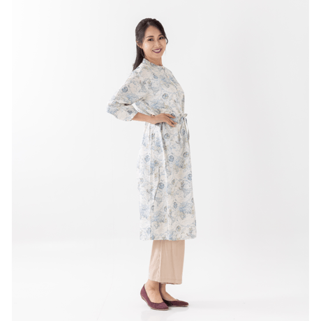 LIBERTY FABRICS  NO.b1534-world リバティプリント リバティ ワンピース   ＜Around the world アラウンド・ザ・ワールド＞
