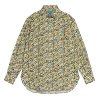 LIBERTY FABRICS  NO117. リバティプリント リバティ リバティシャツ   ドレスシャツ  ＜Alexandra  アレクサンドラ＞グリーン系