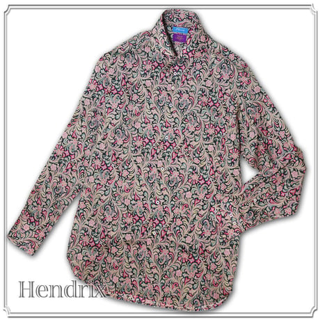 LIBERTY FABRICS　NO.27 リバティプリント  ドレスシャツ リバティシャツ  ＜ Hendrix / ヘンドリックス＞
