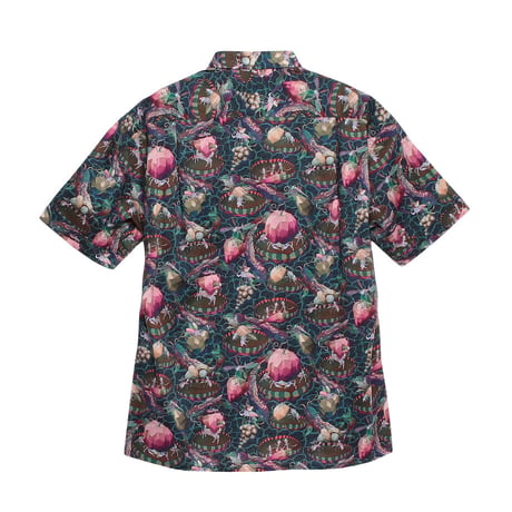 LIBERTY FABRICS　NO.106 リバティプリント  半袖シャツ リバティシャツ ＜WILD WORLD / ワイルド・ワールド＞