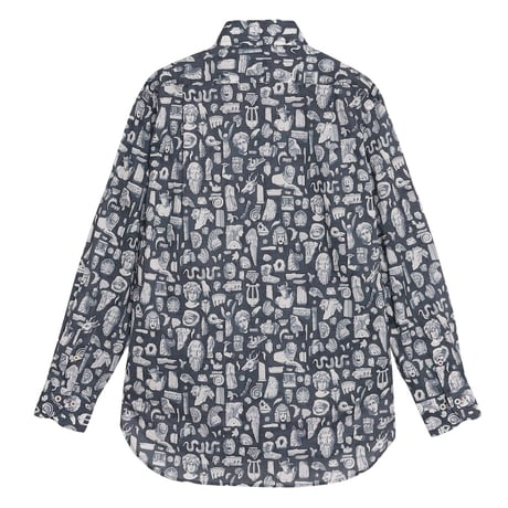 LIBERTY FABRICS  NO113. リバティプリント リバティ リバティシャツ   ドレスシャツ  ＜ARCHAEOLOGY＞