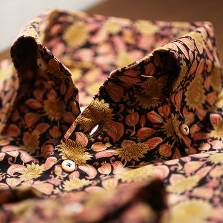 LIBERTY FABRICS　NO.45 リバティプリント  ドレスシャツ リバティシャツ コーデュロイ　＜ Synchronise / シンクロナイズ＞