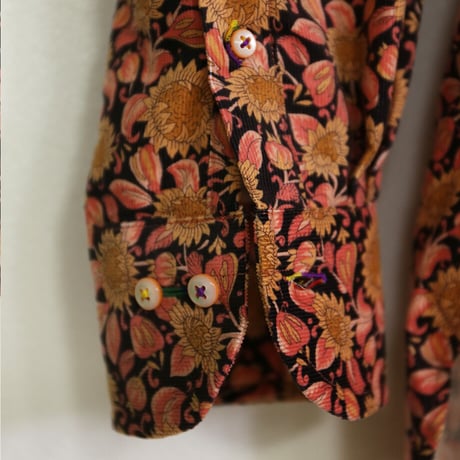 LIBERTY FABRICS　NO.45 リバティプリント  ドレスシャツ リバティシャツ コーデュロイ　＜ Synchronise / シンクロナイズ＞