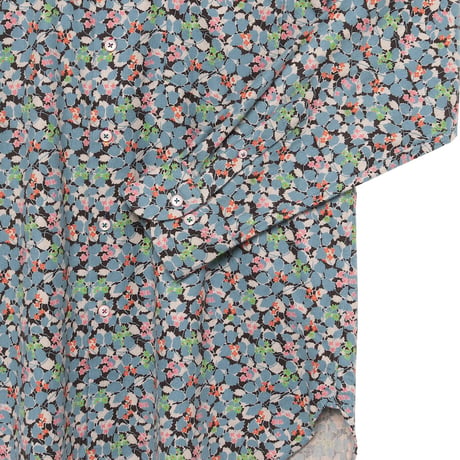 LIBERTY FABRICS  NO. 77 リバティプリント  ドレスシャツ リバティシャツ  ＜Leila レイラ＞