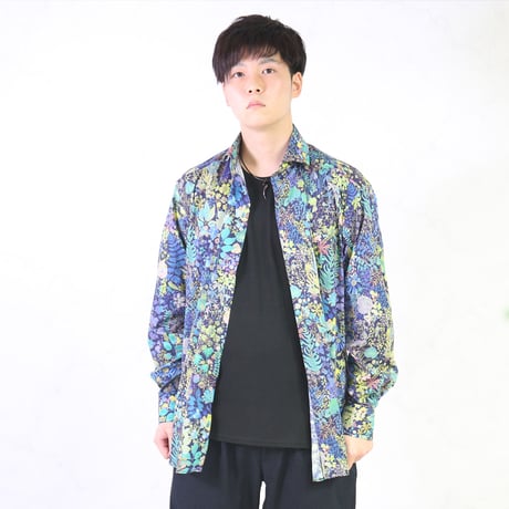 LIBERTY FABRICS　NO.01 リバティプリント リバティシャツ  ドレスシャツ　＜ Fresco/  フレスコ＞