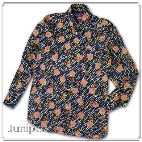 LIBERTY FABRICS　 NO.20 リバティプリント  ドレスシャツ リバティシャツ  ＜Juniper/ジュニパー＞