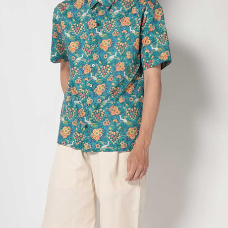 LIBERTY FABRICS　NO.71リバティプリント  半袖シャツ リバティシャツ  ＜Dantes Paradice/ダンテズ・パラダイス＞