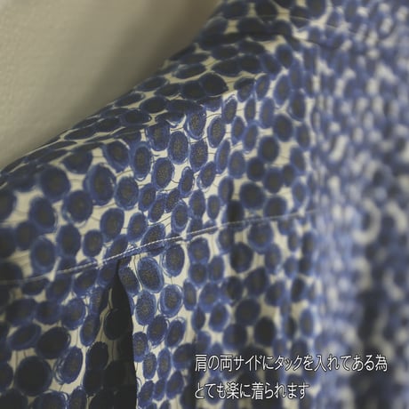 LIBERTY FABRICS　NO.04 リバティプリント リバティシャツ  ドレスシャツ　＜ Zanzi Sunbeam / ザンジー・サンビーム ＞