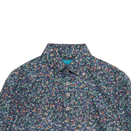 LIBERTY FABRICS  NO122. リバティプリント リバティ リバティシャツ   ドレスシャツ  ＜Pointillism ポインティリズム＞