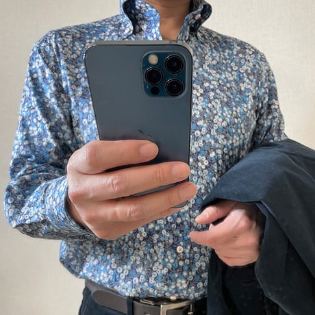 LIBERTY FABRICS　NO.30 リバティプリント  ドレスシャツ リバティシャツ  ＜ Wiltshire / ウィルトシャー ＞