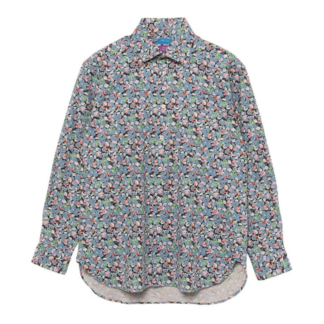 LIBERTY FABRICS  NO. 77 リバティプリント  ドレスシャツ リバティシャツ  ＜Leila レイラ＞