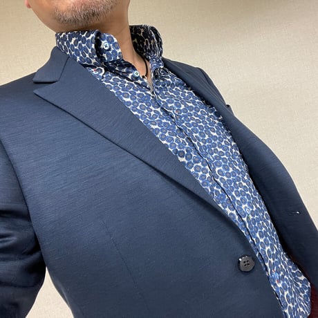 LIBERTY FABRICS　NO.04 リバティプリント リバティシャツ  ドレスシャツ　＜ Zanzi Sunbeam / ザンジー・サンビーム ＞