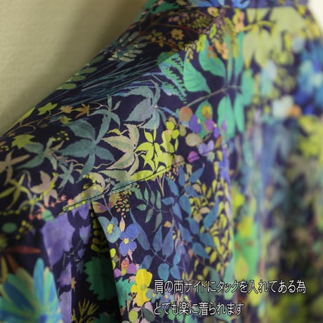 LIBERTY FABRICS　NO.01 リバティプリント リバティシャツ  ドレスシャツ　＜ Fresco/  フレスコ＞