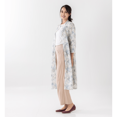 LIBERTY FABRICS  NO.b1534-world リバティプリント リバティ ワンピース   ＜Around the world アラウンド・ザ・ワールド＞