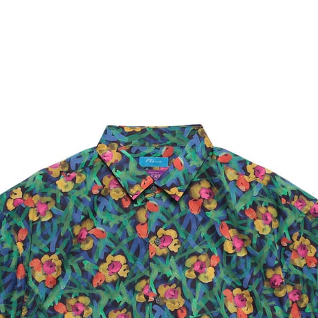 LIBERTY FABRICS　NO.107 リバティプリント  半袖シャツ リバティシャツ ＜WANDERING /ワンダリング＞