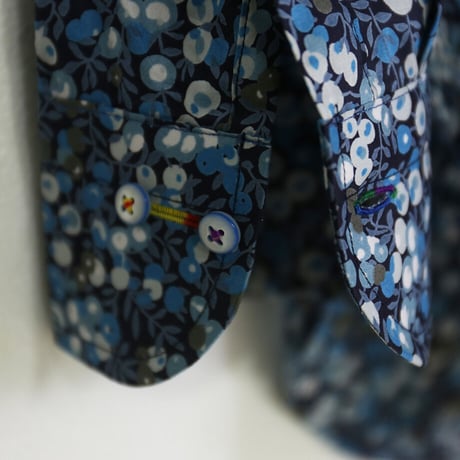 LIBERTY FABRICS　NO.30 リバティプリント  ドレスシャツ リバティシャツ  ＜ Wiltshire / ウィルトシャー ＞