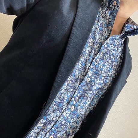 LIBERTY FABRICS　NO.30 リバティプリント  ドレスシャツ リバティシャツ  ＜ Wiltshire / ウィルトシャー ＞
