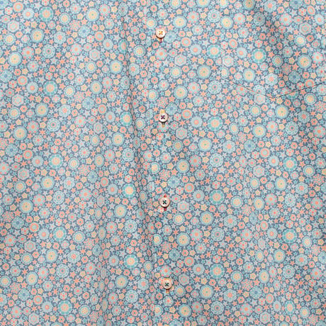 LIBERTY FABRICS　NO.55 リバティプリント  ドレスシャツ リバティシャツ  ＜ Mini Medallion / ミニ メダリオン ＞