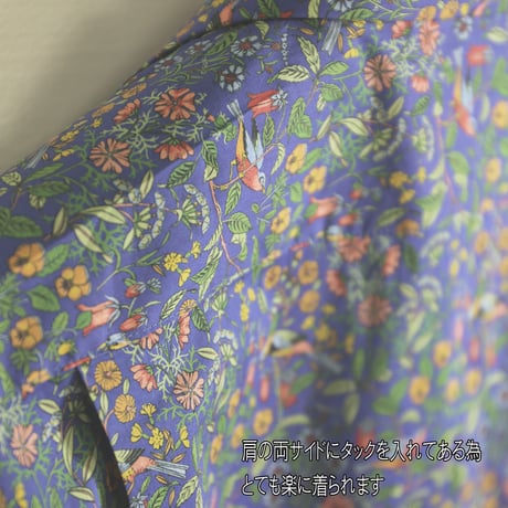 LIBERTY FABRICS　NO.02 リバティプリント リバティシャツ  ドレスシャツ　＜ Catesby /  ケイツビー＞