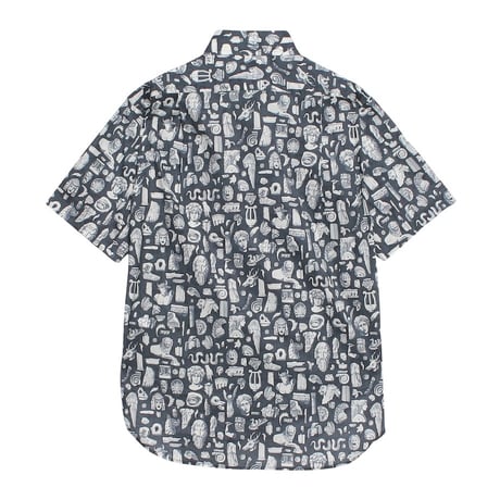 LIBERTY FABRICS  NO113. リバティプリント リバティ リバティシャツ   ドレスシャツ  ＜ARCHAEOLOGY＞