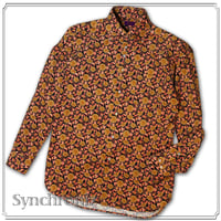 LIBERTY FABRICS　NO.45 リバティプリント  ドレスシャツ リバティシャツ コーデュロイ　＜ Synchronise / シンクロナイズ＞