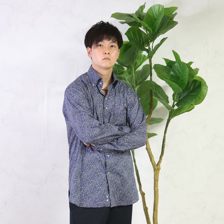 LIBERTY FABRICS　NO.07 リバティプリントプリント リバティシャツ  ドレスシャツ　＜ スーパーノヴァ＞