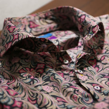 LIBERTY FABRICS　NO.27 リバティプリント  ドレスシャツ リバティシャツ  ＜ Hendrix / ヘンドリックス＞