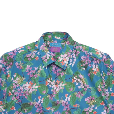 LIBERTY FABRICS　NO.73 リバティプリント  半袖シャツ リバティシャツ  ＜ Ostrley / オスタリー＞