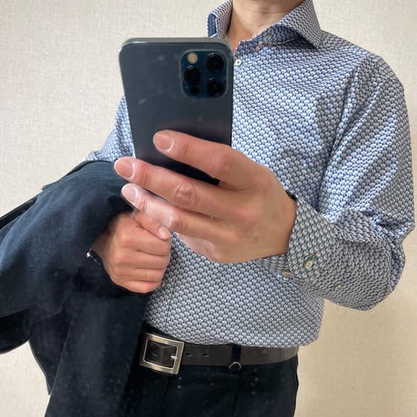 LIBERTY FABRICS　NO.32 リバティプリント  ドレスシャツ リバティシャツ  ＜ Woodstock / ウッドストック ＞