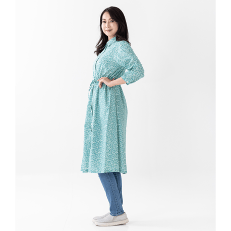 （レディース）LIBERTY FABRICS  NO.b012 リバティプリント リバティ ワンピース   ＜Lucky JOHN  ラッキー・ジョン＞