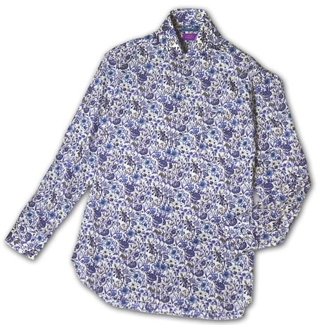 LIBERTY FABRICS　NO.16 リバティプリント  ドレスシャツ リバティシャツ  ＜ Rachel / レイチェル ＞