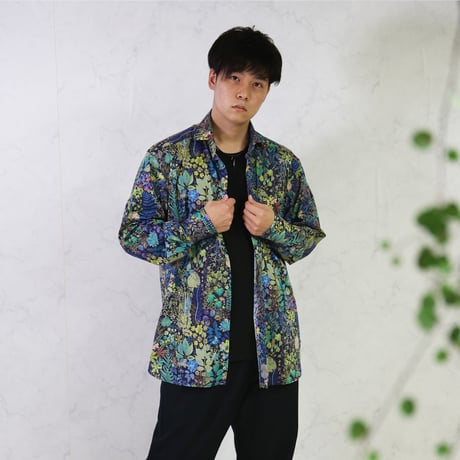LIBERTY FABRICS　NO.01 リバティプリント リバティシャツ  ドレスシャツ　＜ Fresco/  フレスコ＞