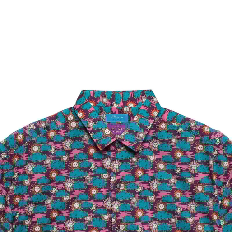 Savoir LIBERTY 花柄 半袖シャツ 新品未使用♡ 20513006-01.jpg