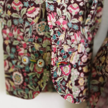 LIBERTY FABRICS　NO.40  リバティプリント  ドレスシャツ リバティシャツ  ＜ Palmeira  / パルメイラ＞
