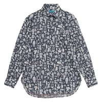 LIBERTY FABRICS  NO113. リバティプリント リバティ リバティシャツ   ドレスシャツ  ＜ARCHAEOLOGY＞