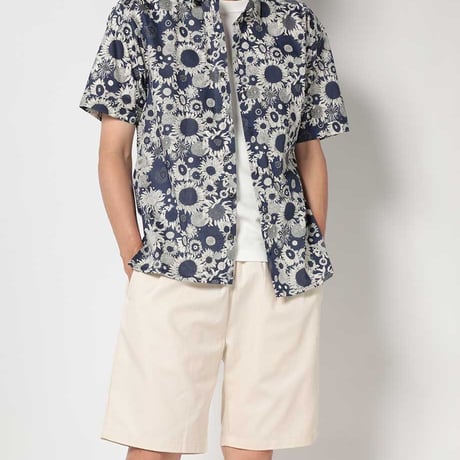LIBERTY FABRICS　NO.63 リバティプリント  半袖シャツ  リバティシャツ ＜ Small Sus / スモール サス ＞