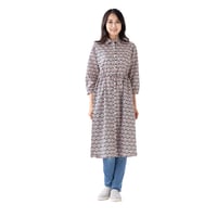 （レディース）LIBERTY FABRICS  NO.b010 リバティプリント リバティ ワンピース   ＜LOTUS LOVE ロータス ラブ ピンク系＞