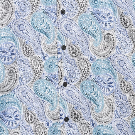 LIBERTY FABRICS　NO.70 リバティプリント  半袖シャツ リバティシャツ  ＜ Deco Paisley / デコペイズリー＞