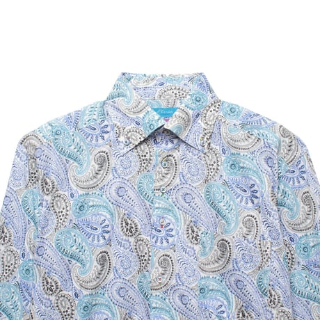 LIBERTY FABRICS　NO.54 リバティプリント  ドレスシャツ リバティシャツ  ＜ Deco Paisley / デコペイズリー＞