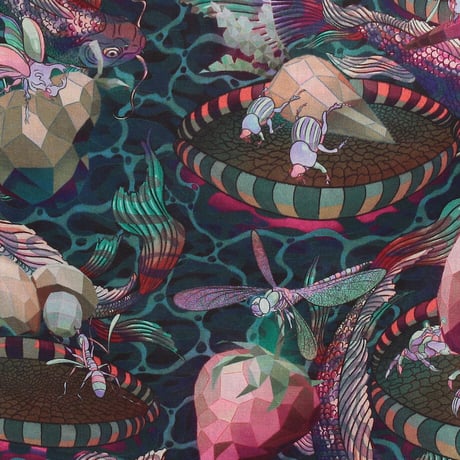 LIBERTY FABRICS　NO.106 リバティプリント  半袖シャツ リバティシャツ ＜WILD WORLD / ワイルド・ワールド＞