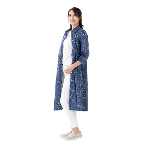 （レディース）LIBERTY FABRICS  NO.b016 リバティプリント リバティ ワンピース   ＜NEPTUNE'S KINGDOM ネプチューンズ・キングダム＞