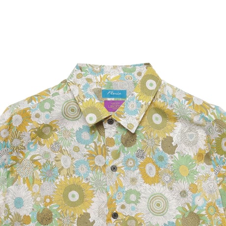 LIBERTY FABRICS　NO.62 リバティプリント  半袖シャツ リバティシャツ ＜Small Susanna / スモール スザンナ＞