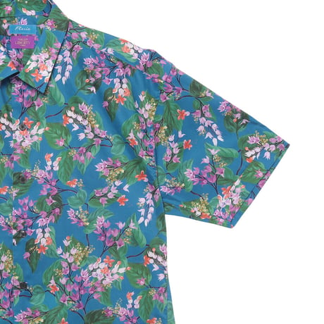 LIBERTY FABRICS　NO.73 リバティプリント  半袖シャツ リバティシャツ  ＜ Ostrley / オスタリー＞