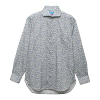 LIBERTY FABRICS　NO.50 リバティプリント  ドレスシャツ リバティシャツ  ＜ Brave Noah / ブレイブノア　グレー系＞