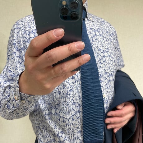 LIBERTY FABRICS　NO.14  リバティプリント  ドレスシャツ リバティシャツ  ＜ Mortimer / モーティマー＞