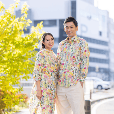 （レディース）LIBERTY FABRICS  NO.b032 リバティプリント リバティ ワンピース   ＜Tresco トレスコ イエロー系＞