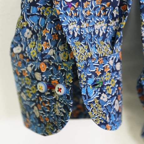 LIBERTY FABRICS　NO.24 リバティプリント  ドレスシャツ リバティシャツ  ＜ Alicia Bell / アリシア・ベル＞